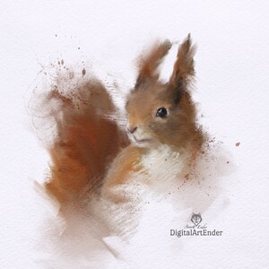 Eichhörnchen, Download, Karte, Kinderzimmer, ausdrucken, Bild, Poster, Wald, Natur, Geschenk