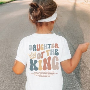 Daughter of the King Shirt, Christian Shirts for Kids, Kids Christian Shirt, Religious Shirt, Sunday School Outfit, Cute Jesus Tee