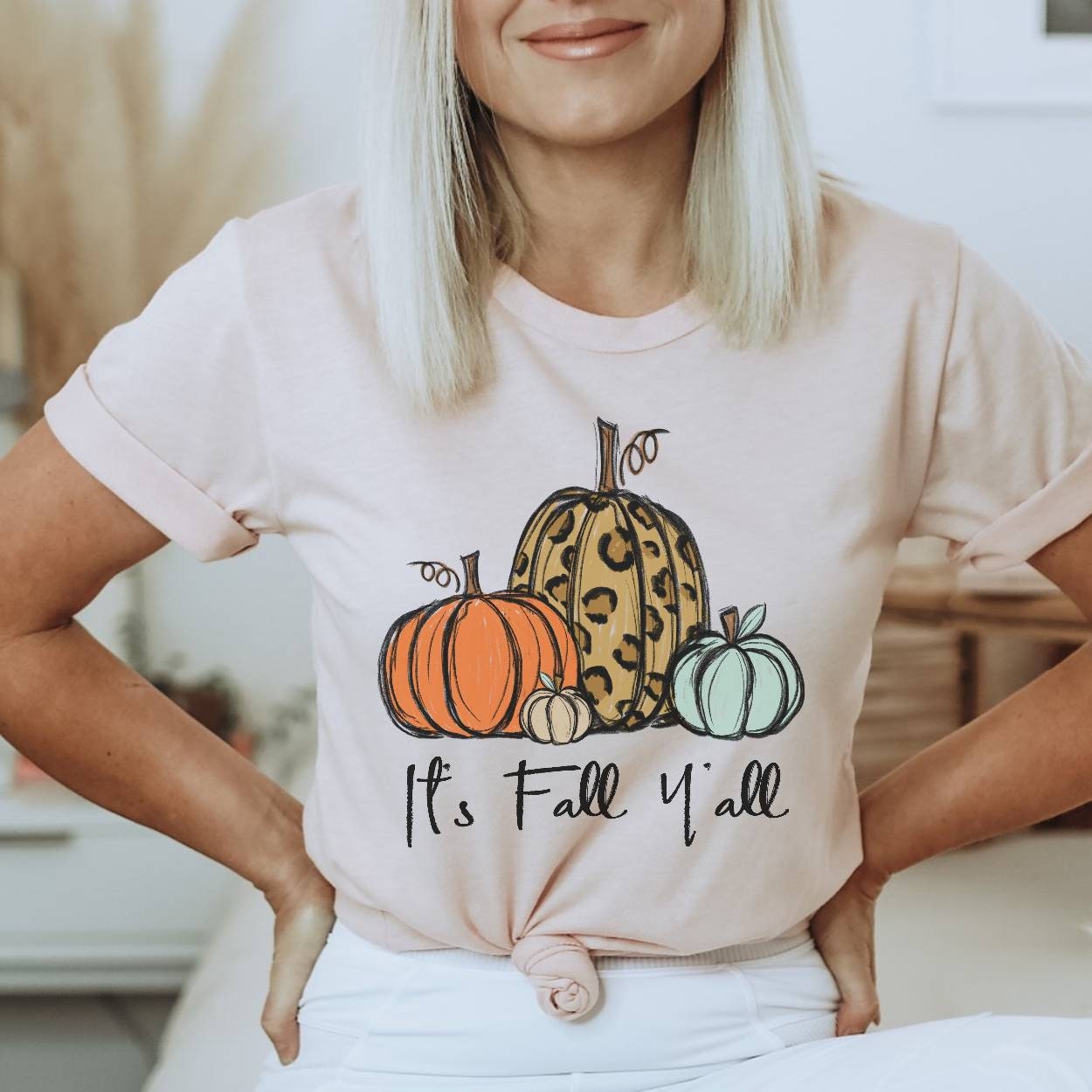 It's Fall Y'all Shirt Fall Shirt for Women Pumpkin | Etsy