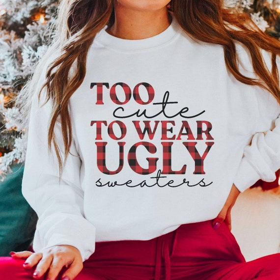 Funny Christmas Sweater, Ugly Christmas Party Sweater, Cute