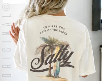 UNISEX Summer Christian Shirt, Christian T Shirts, Religious Apparel with Bible Verse, Jesus TShirts, Trendy Christian Beach Apparel, Salty