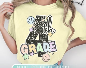 Fourth Grade Composition Notebook Teacher Shirt, 4th Grade Tee, First Day of School Matching TShirt, New Teacher Gift, Squad Team, Last Day