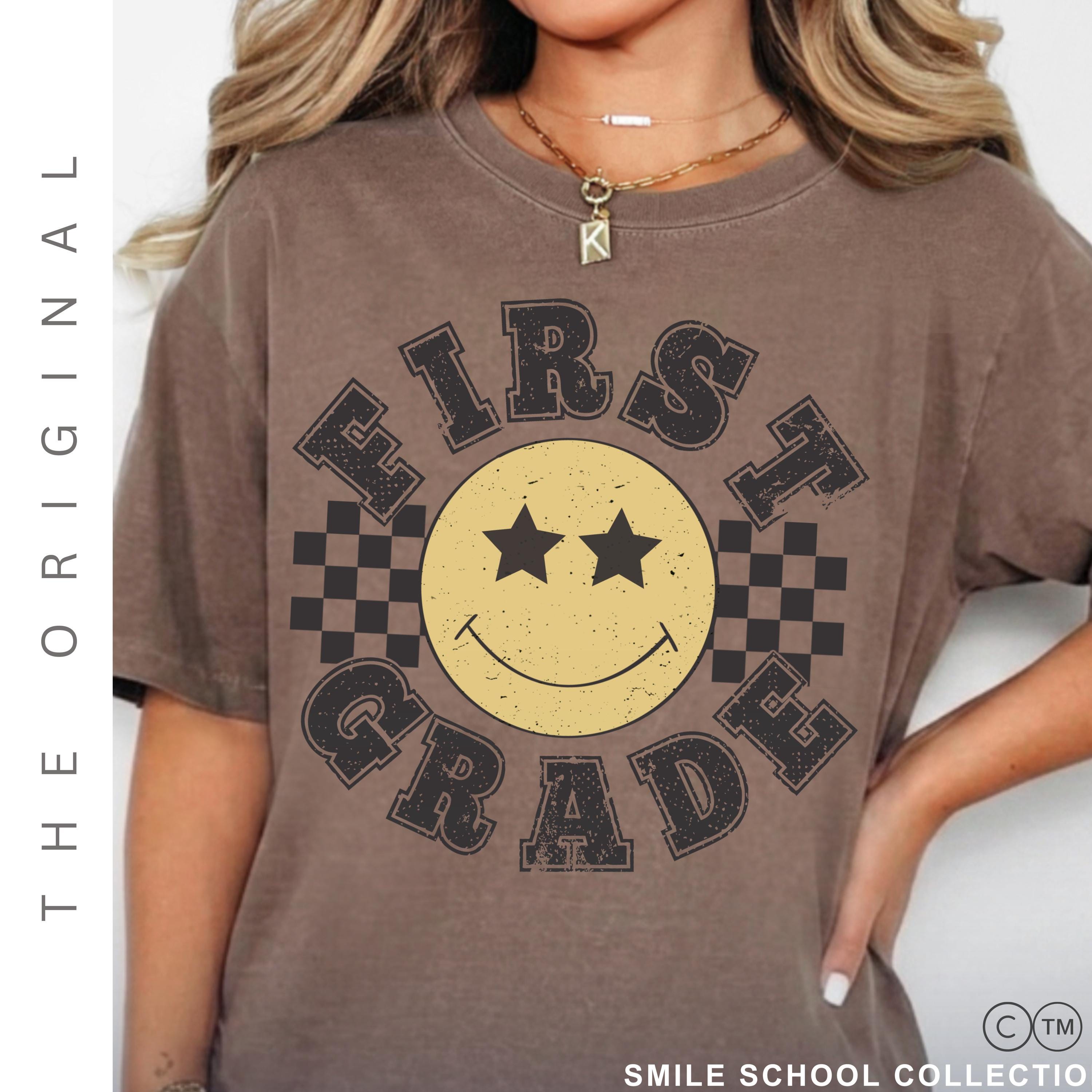 Retro First Grade Teacher Shirt, 1st Grade Teacher Tee, First Day of ...
