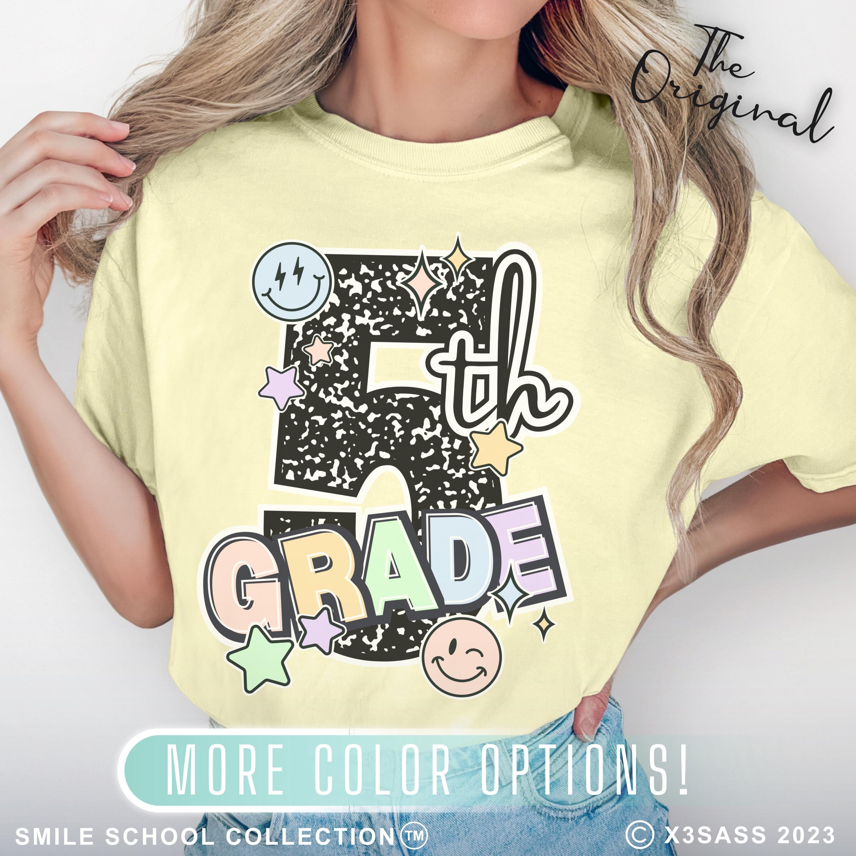 Fifth Grade Composition Notebook Teacher Shirt, 5th Grade Tee, First Day of School Matching TShirt, New Teacher Gift, Squad Team, Last Day