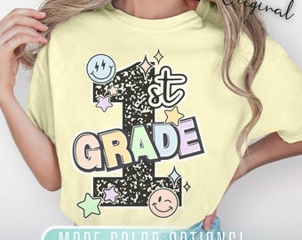 First Grade Composition Notebook Teacher Shirt, 1st Grade Tee, First Day of School Matching TShirt, New Teacher Gift, Squad Team, Last Day