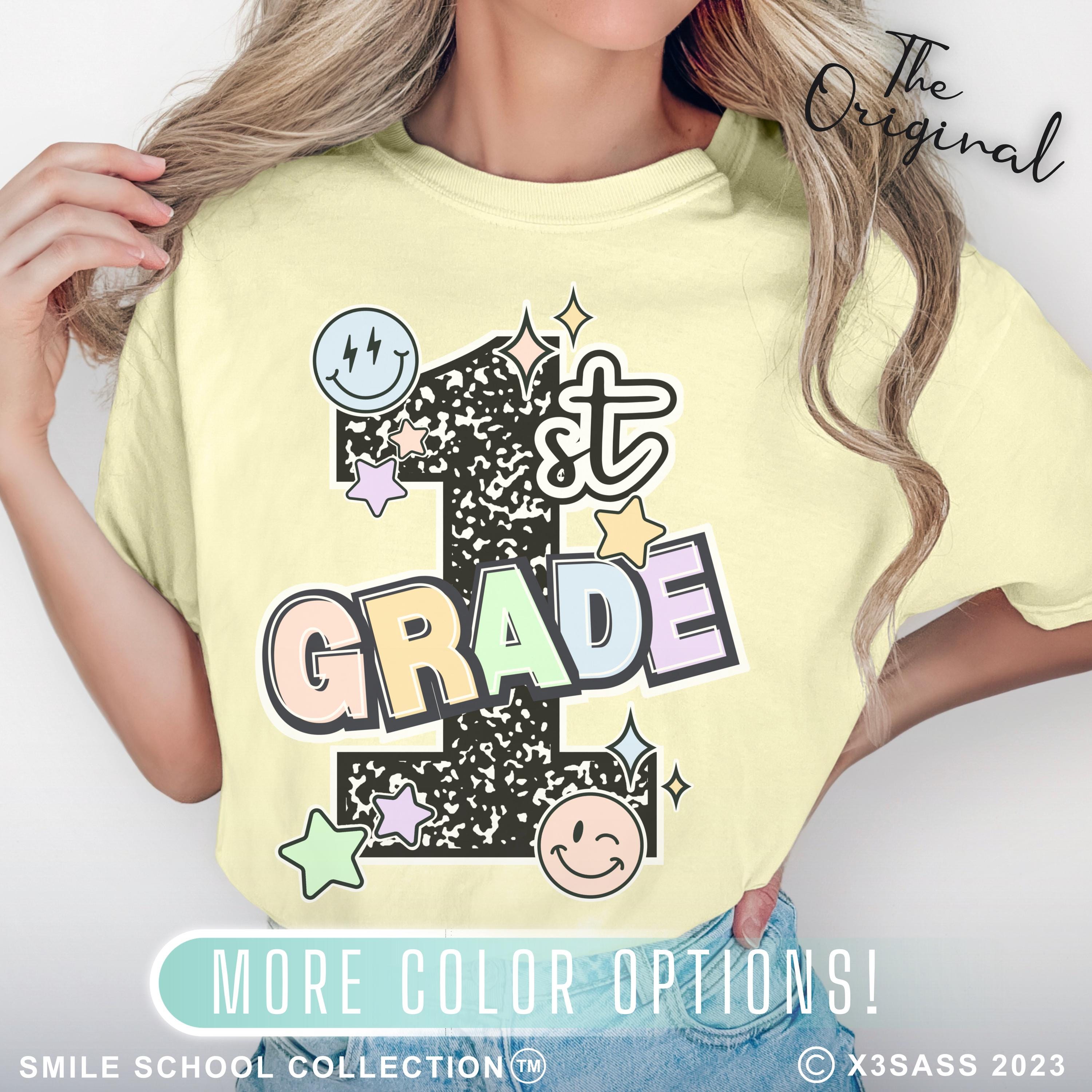 First Grade Composition Notebook Teacher Shirt, 1st Grade Tee, First Day of School Matching TShirt, New Teacher Gift, Squad Team, Last Day