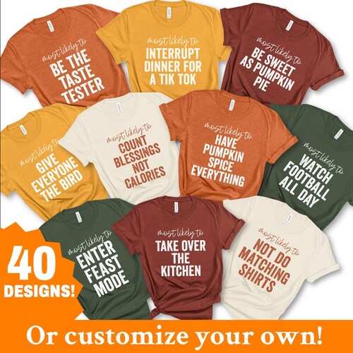 Funny thanksgiving shirts family thanksgiving shirt matching etsy