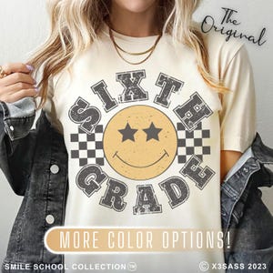 Retro Sixth Grade Teacher Shirt, 6th Grade Tee, First Day of School Matching TShirt, New Teacher Gift, Teacher Squad, Vintage