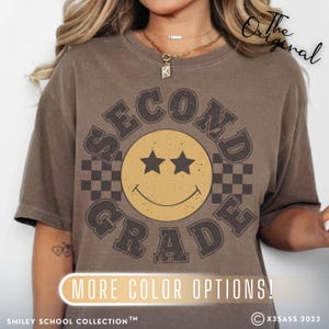 Retro Second Grade Teacher Shirt, 2nd Grade Teacher Tee, First Day of School Matching TShirt, New Teacher Gift, Teacher Squad, Vintage