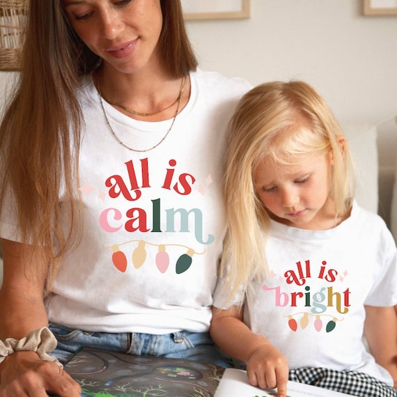 Mommy and Me Christmas Shirts Matching Mommy and Me Christmas Outfits Mother Daughter Christmas Shirts Matching Christmas T Shirts Etsy UK