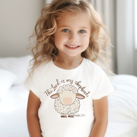 The Lord is My Shepherd Easter Childrens Shirt The Lord is My Shepherd Easter Childrens Shirt