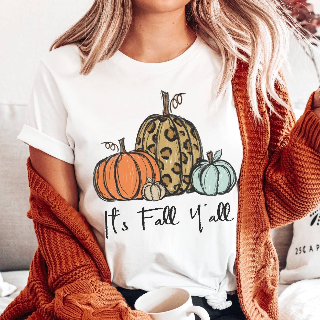 It's Fall Y'all Shirt Fall Shirt for Women Pumpkin | Etsy