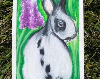 Benjamin the Bunny, Bunnies Art PRINT - Whimsical Rabbit Art, Cottagecore Art, Fairycore Art