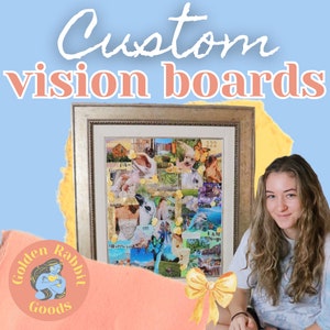 Personalized Vision Board, Customizable Manifestation Board, Law of Attraction, Dream Board, Handmade, Intuitively made,