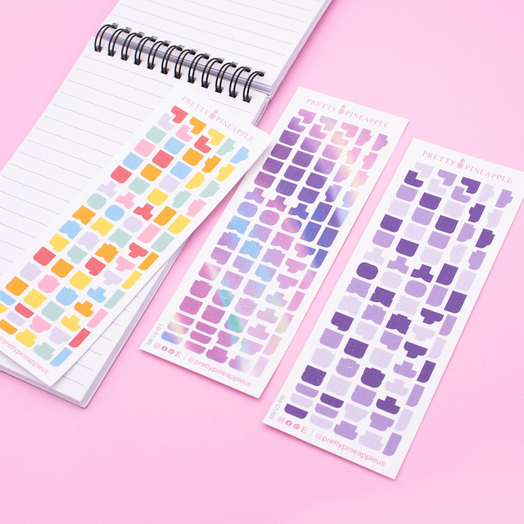 Korean Letter Deco Sticker Sheets, Kpop Polco Stationery, Tiny Stickers ...
