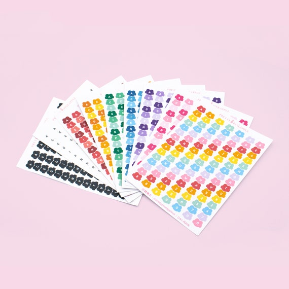 Alphabet Sticker, new Kid Korean Kpop Deco Sticker, Letter Sticker Sheet,  Cute Journal Planner Polco Toploader Sticker, Korean Stationery -   Finland