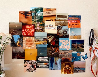 The Groovy Photo Print Pack, Teen Bedroom, Dorm Wall, Wall Collage Kit, Dorm Decor, Wall Collage, VSCO, Wall Art, CaliPrintsByKara