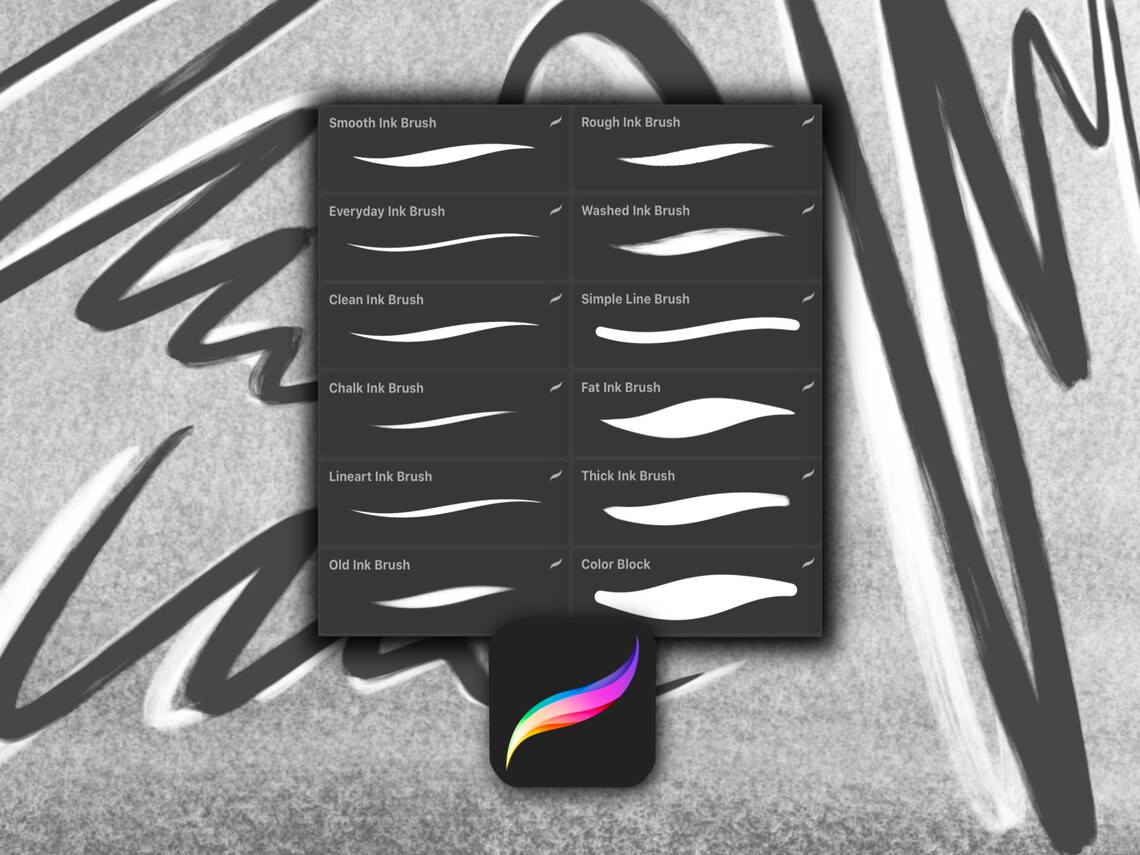 My Essential Inking Brushes for Procreate Etsy