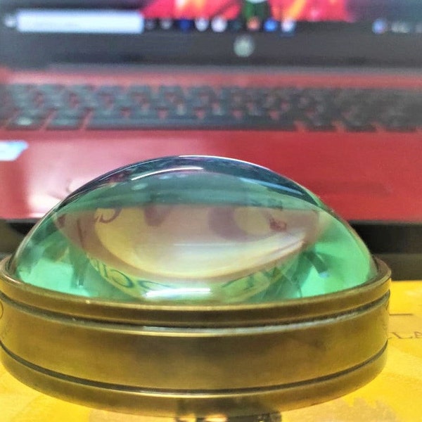 Brass Desk Magnifier # Vintage Desk Magnifier Glass Paperweights Antique Brass Desk Magnifier Super Gift Items