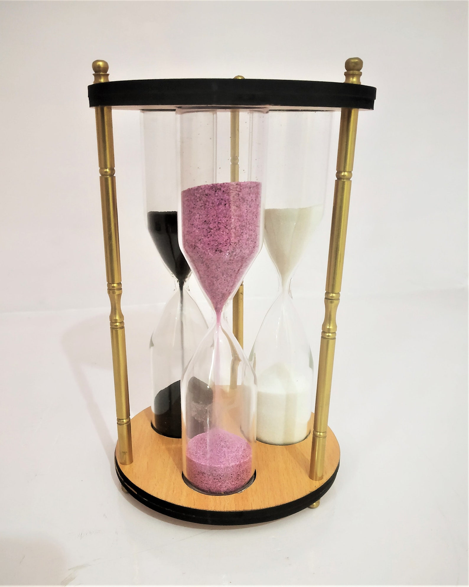 Handgemaakte zandloper timer hout zandloper met 235 minuten Etsy