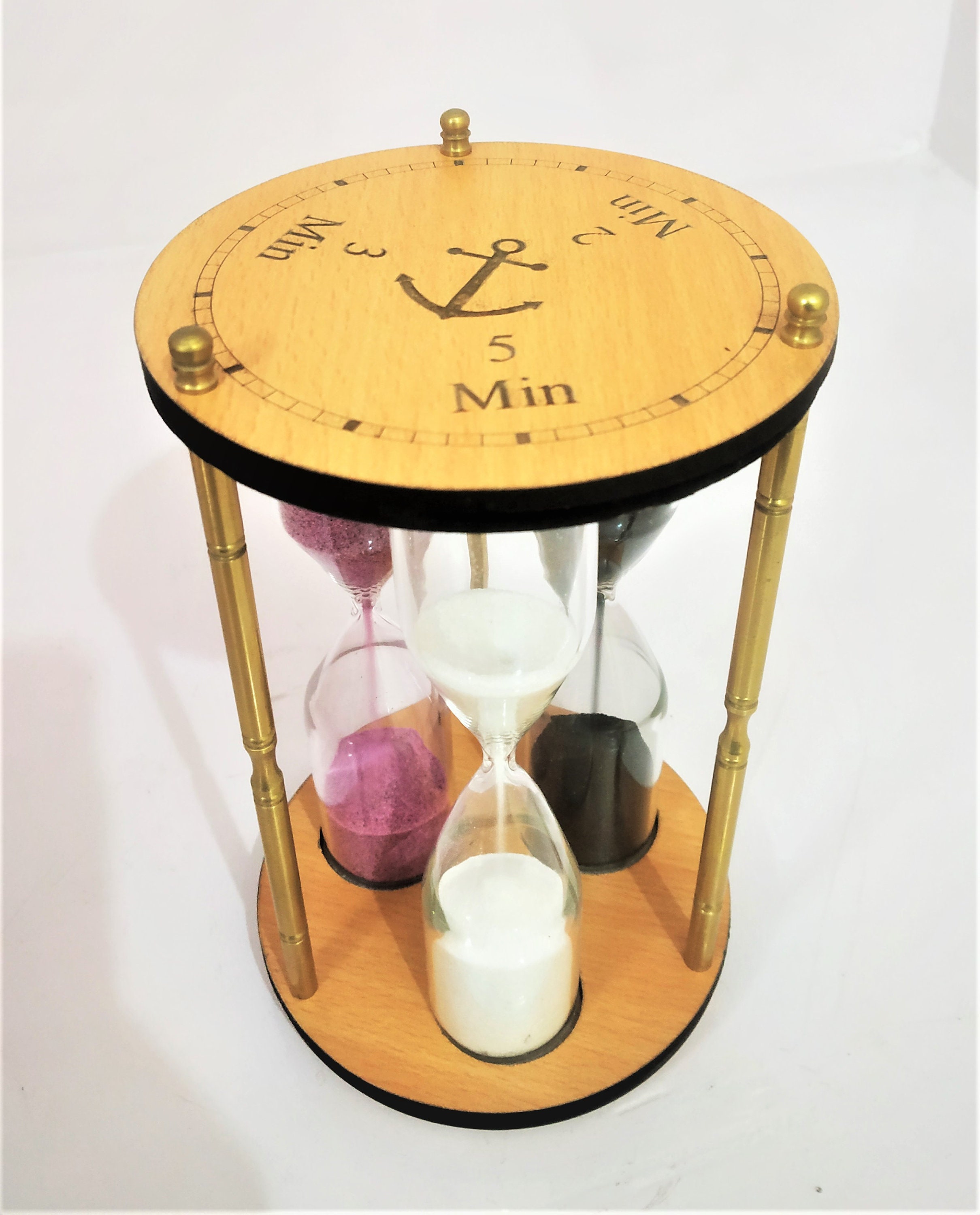 Handgemaakte zandloper timer hout zandloper met 235 minuten Etsy