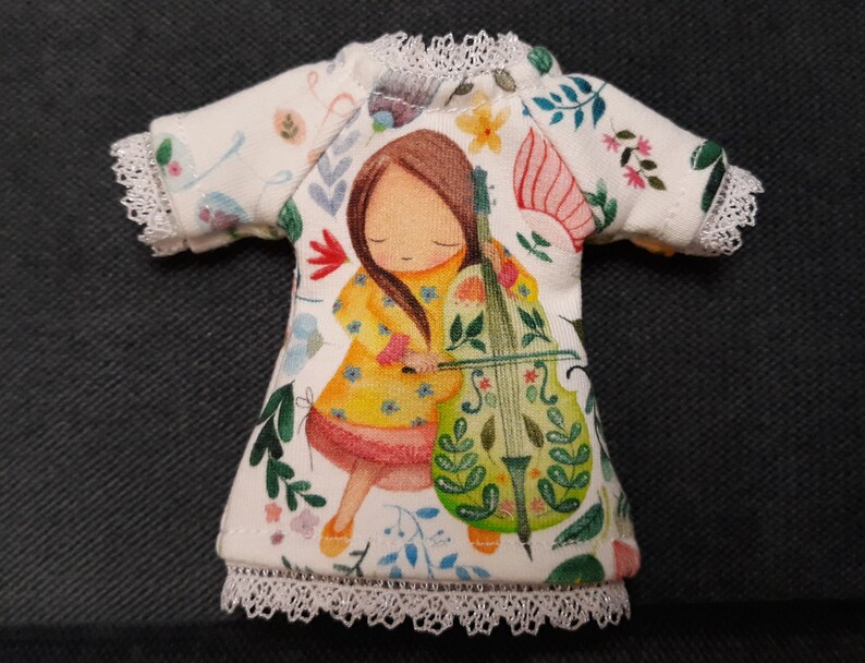 Handmade mini dress for doll