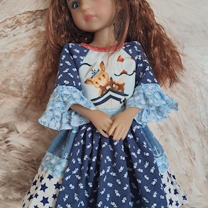 Handmade dress for ruby red dolls