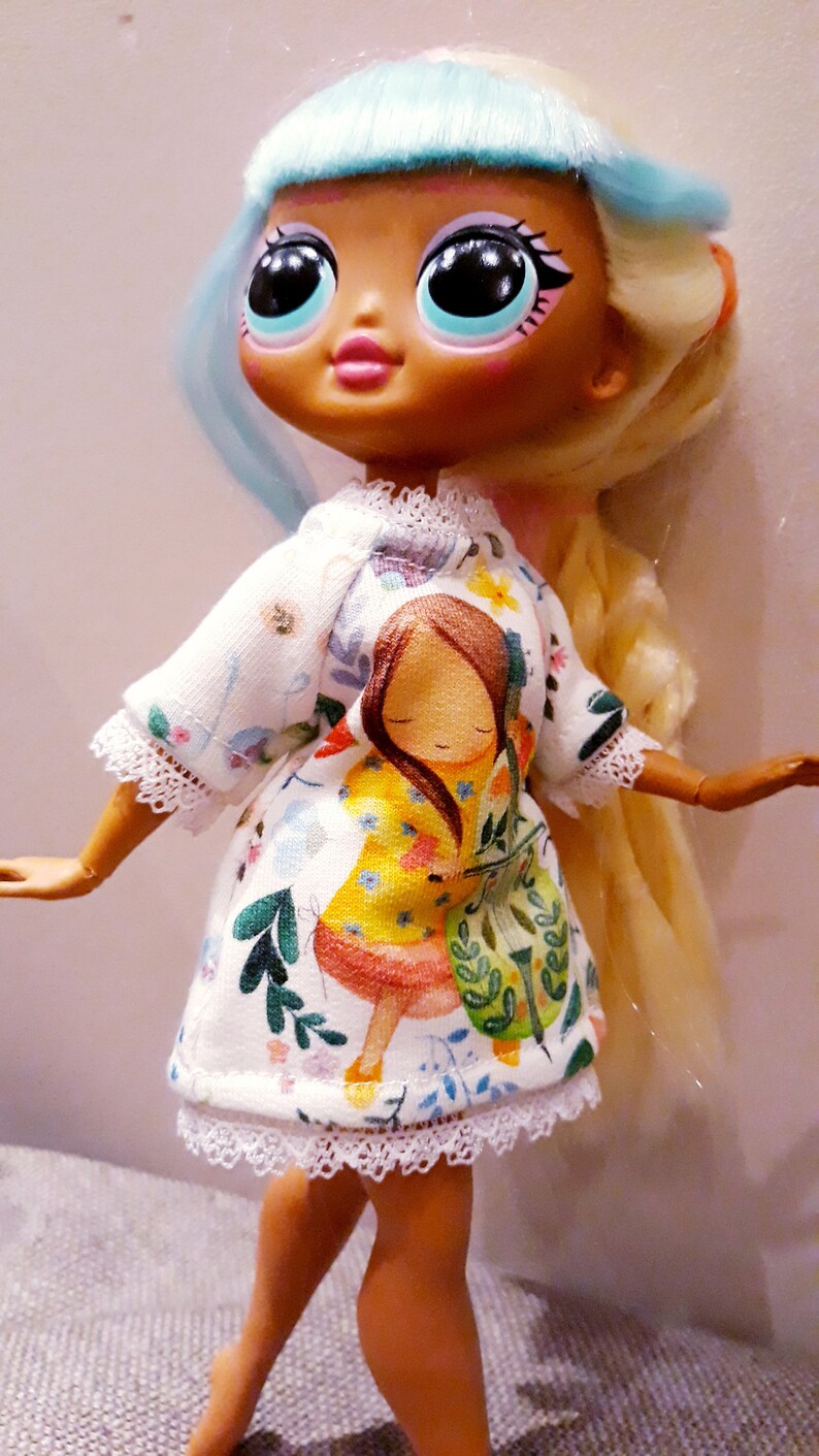 Handmade mini dress for doll