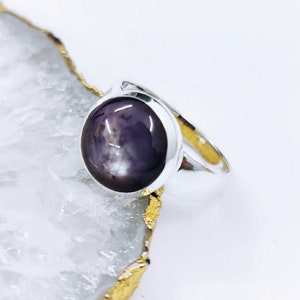 Natural Star Ruby Ring, 925 Sterling Silver Ring,Star Ruby, July Birthstone,Gift for Her, Anniversary Gift, Ruby Ring, Hippie Jewelry.