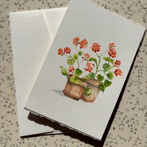 Happy Mothers Day - Watercolour Flowers-  Hand Painted - Original Watercolour