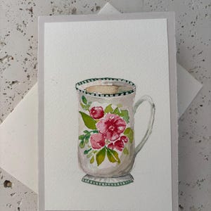 Happy Mothers Day - Watercolour Flowers-  Hand Painted - Original Watercolour