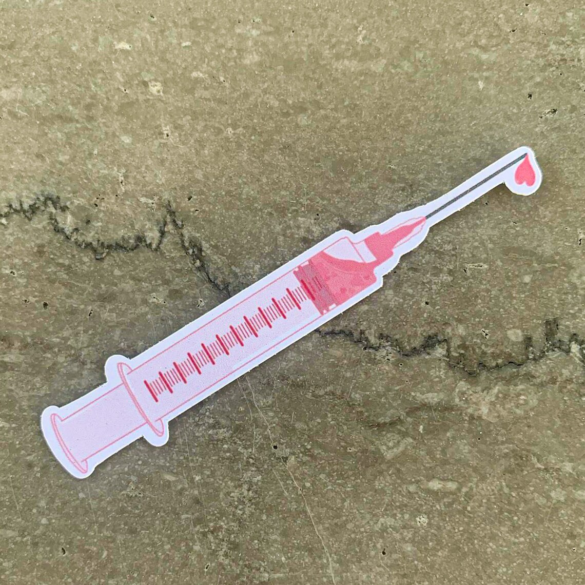 Love Syringe Sticker WATERPROOF Etsy