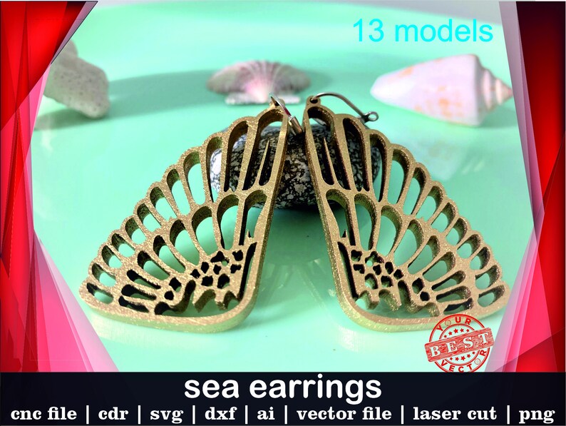 Download 13 Models Sea Earring Svg Cut Files Mega Bundle Svg Laser Earrings Bead Hanger Earrings Svg Mandala Earrings Earring Bundle Laser Cut Jewelry Making Beading Jewelry Beauty Keyforrest Lt