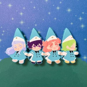 Walking Witches Enamel Pins