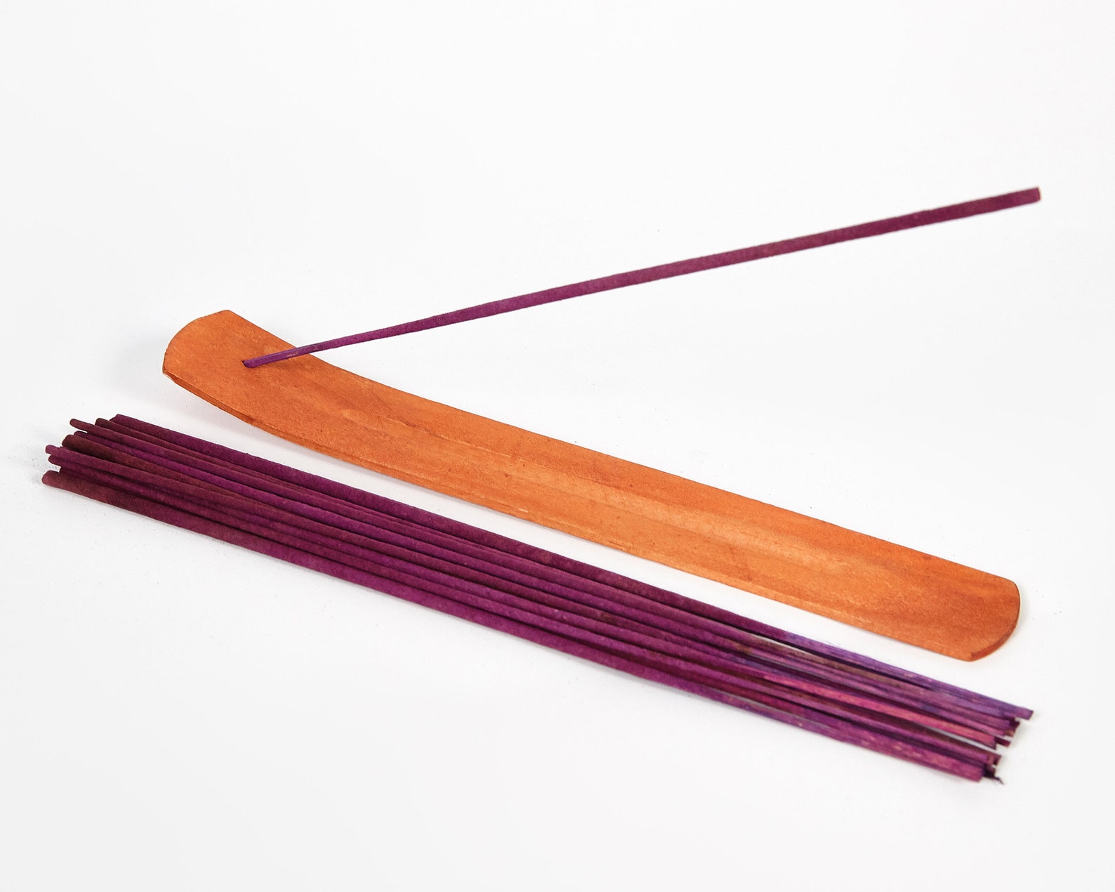 Bamboo Incense Holder with 20 FREE Incense Sticks Vegan Etsy