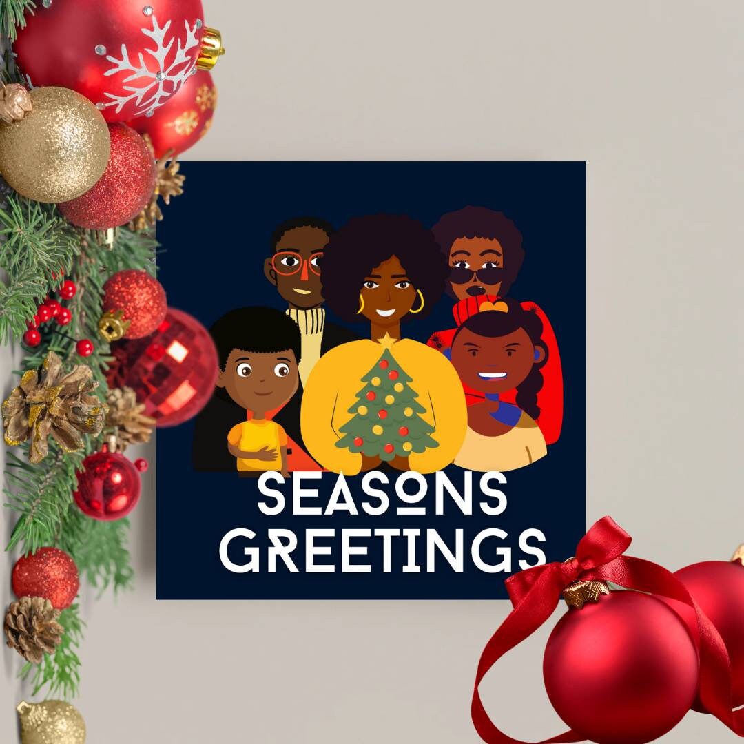 Merry Christmas Black Family 