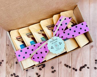 Specialty Coffee Sampler Box: Single-Origin Arabica, Latin American Coffee Gift Set