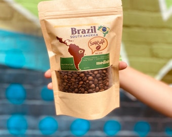 Brazilian Single Origin Coffee: Medium Roast, Peanutty Notes