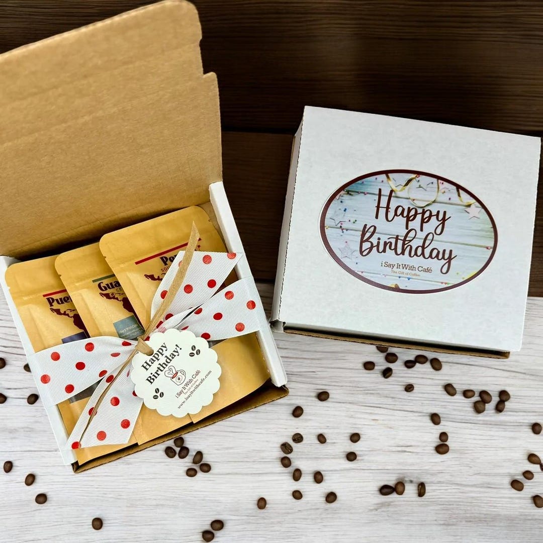 Mini Coffee Sampler Gift Box: Single-origin, Freshly Roasted - Etsy