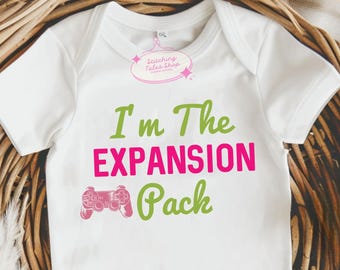 Funny Gamer Baby Onesie, I'm the Expansion Pack, Video Game Bodysuit