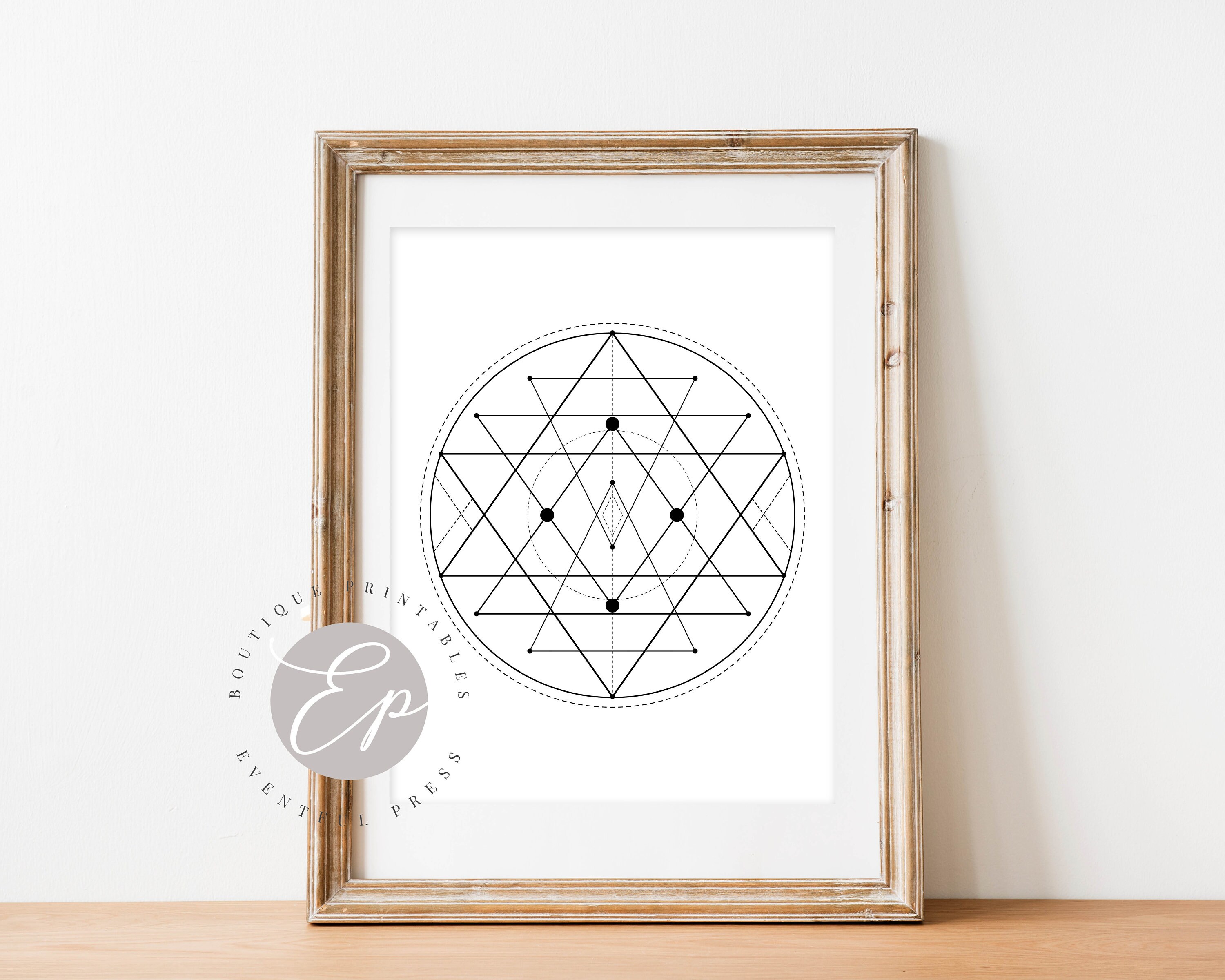 25 Printable Crystal Grid Templates Black and White Sacred - Etsy Canada
