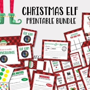 Elf Activity Kit Printable Elf Bundle Quick Easy Elf Ideas Elf Games Naughty Nice Reports Letter to Santa Elf Notes Elf Cam INSTANT DOWNLOAD