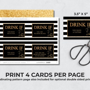 Drink If Printable Party Game | New Year's Eve Party Idea, NYE ...