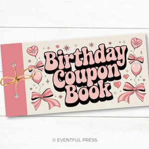 Geburtstag Couponbuch Bday Coupons Personalisierte Tochter Freundin Frau Bester Freund Geschenk für Sie SOFORTIGER DOWNLOAD