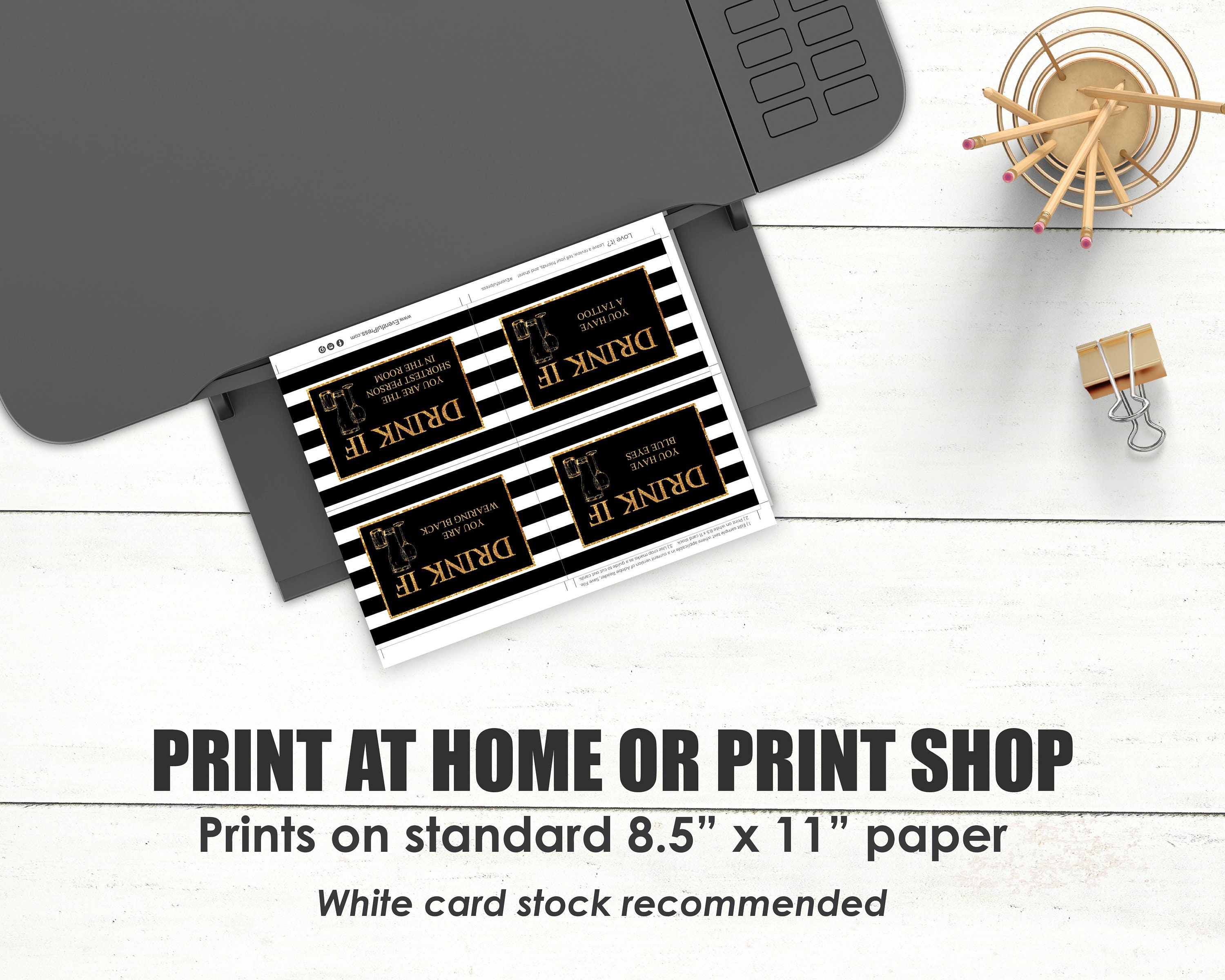 Drink If Printable Party Game New Year's Eve Party Idea - Etsy