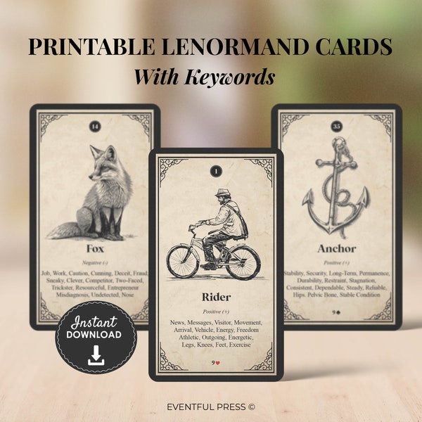 Lenormand Deck Etsy Australia
