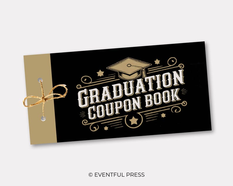 Personalized Graduation Coupon Book: Custom Printable Vouchers (instant ...