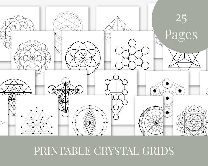 Mini Crystal Travel Grid With Seed Of Life Symbol – 6 Inch Sacred Geometry Wooden Board With Magnetic Lid (Crystals Not Included)