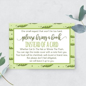 Traiga tarjetas de inserción de libros, tema Sweet Peas / Descarga instantánea Colección CHARITY