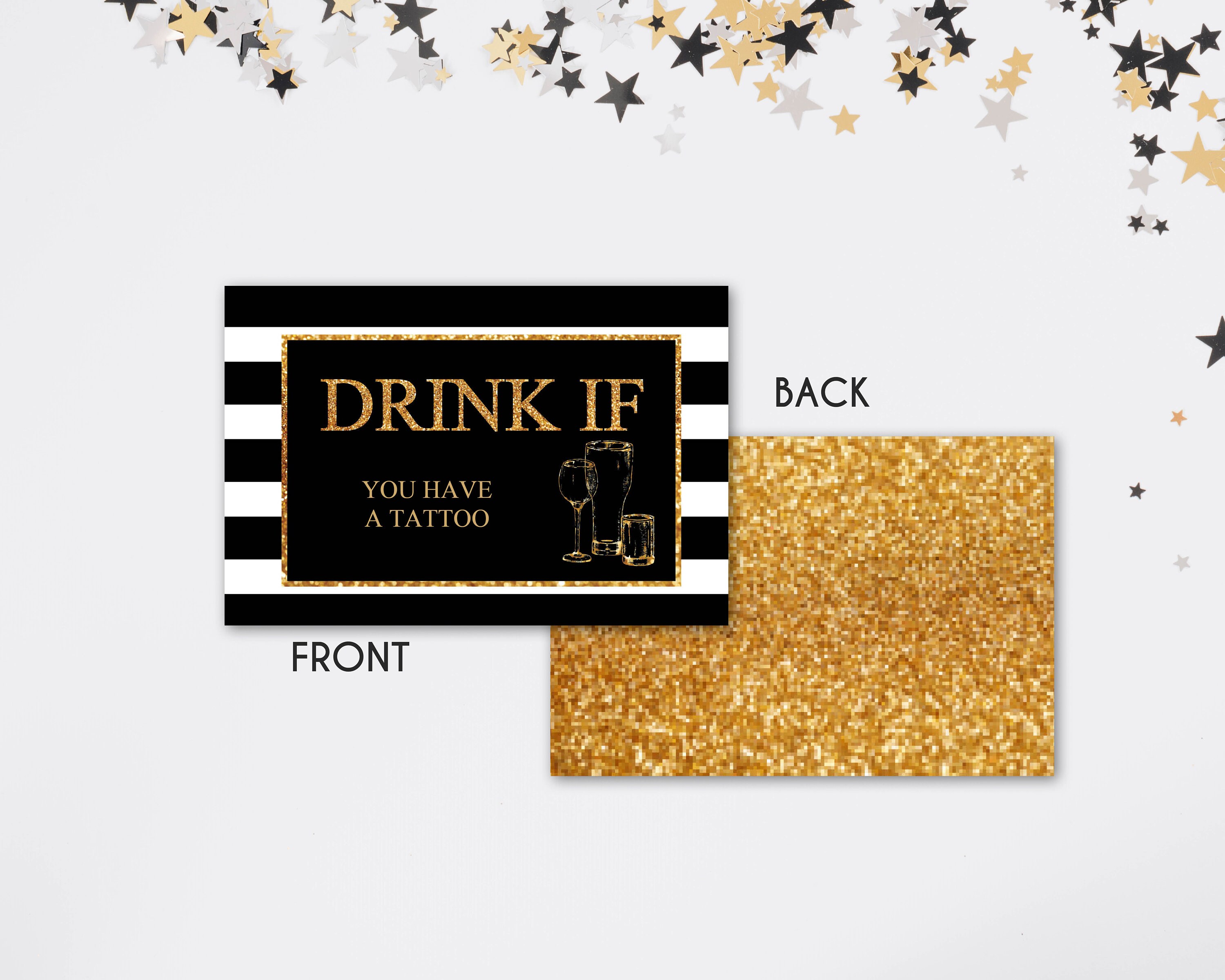 Drink If Printable Party Game New Year's Eve Party Idea - Etsy